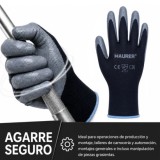 Guante De Trabajo De Poliéster Con Recubrimiento De Nitrilo - Talla 10" (Par) al por Mayor | Almacén de Ferretería