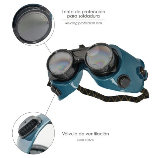 Gafas Soldador Con Lentes Abatibles EN175 al por Mayor | Almacén de Ferretería