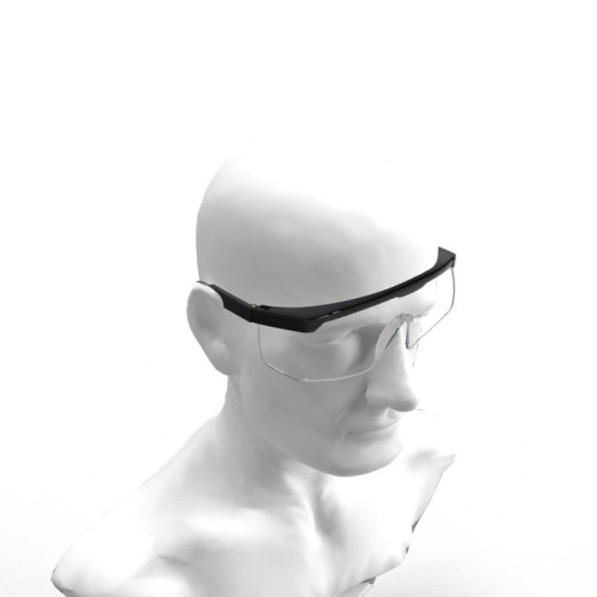 Gafas Proteccion Con Patillas Ajustables Certificación EN166, Lente Color Transparente, Gafas Protección Gafas Trabajo al por Ma