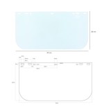 Recambio Pantalla 390x200 mm, Para Protector Facial Con Arnes al por Mayor | Almacén de Ferretería