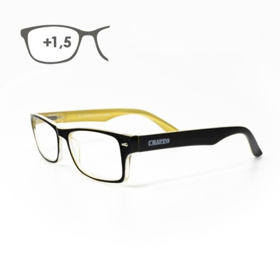 Gafas Lectura Kansas Negro / Amarillo, Aumento +1,5 Gafas De Vista, Gafas De Aumento, Gafas Visión Borrosa al por Mayor | Almacé