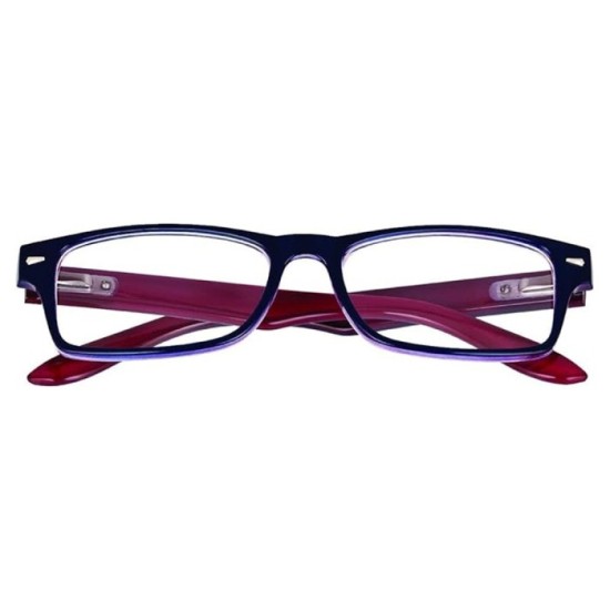 Gafas Lectura Kansas Azul Oscuro / Rojo, Aumento +1,5 Gafas De Vista, Gafas De Aumento, Gafas Visión Borrosa al por Mayor | Alma