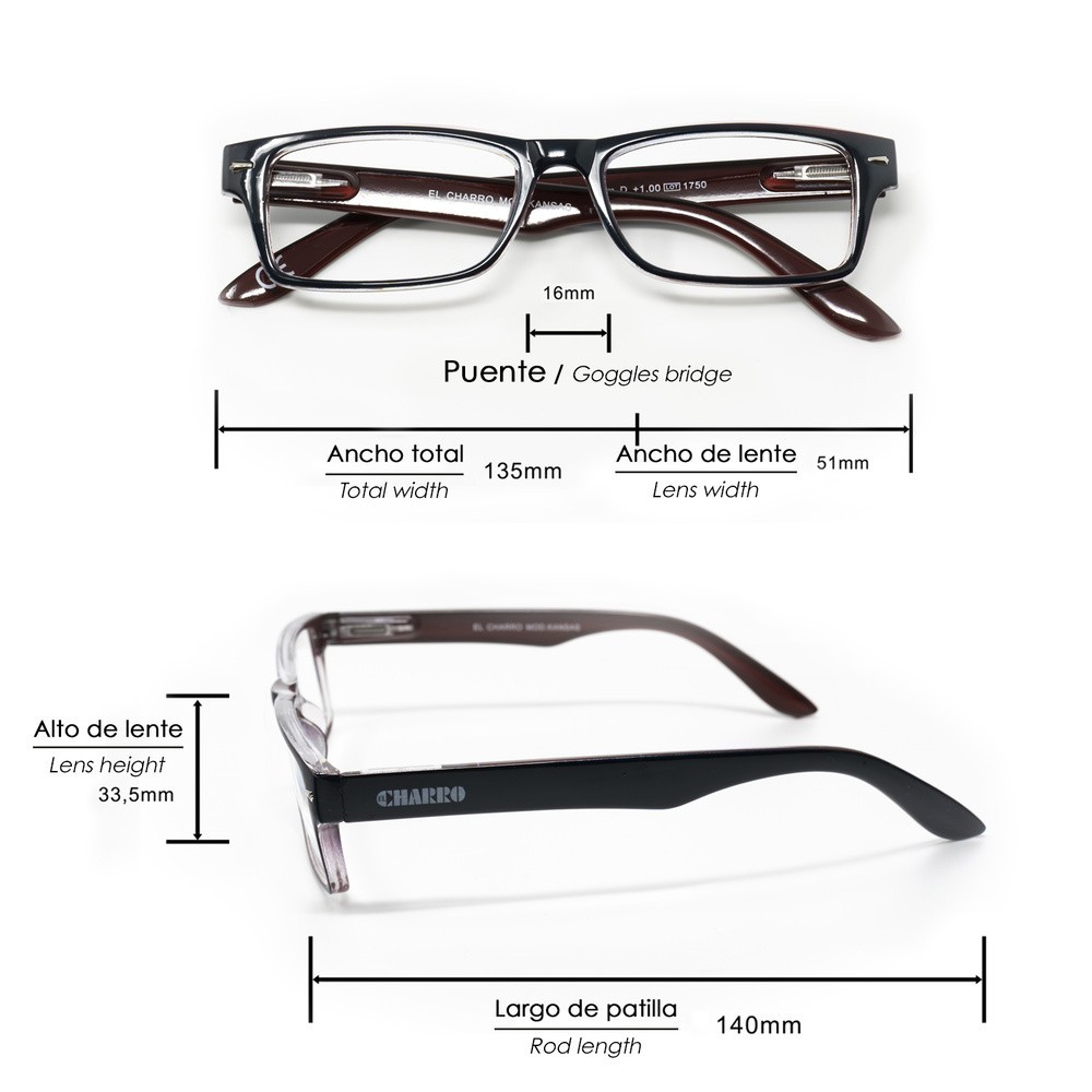 Gafas Lectura Kansas Azul Oscuro / Rojo, Aumento +2,0 Gafas De Vista, Gafas De Aumento, Gafas Visión Borrosa al por Mayor | Alma