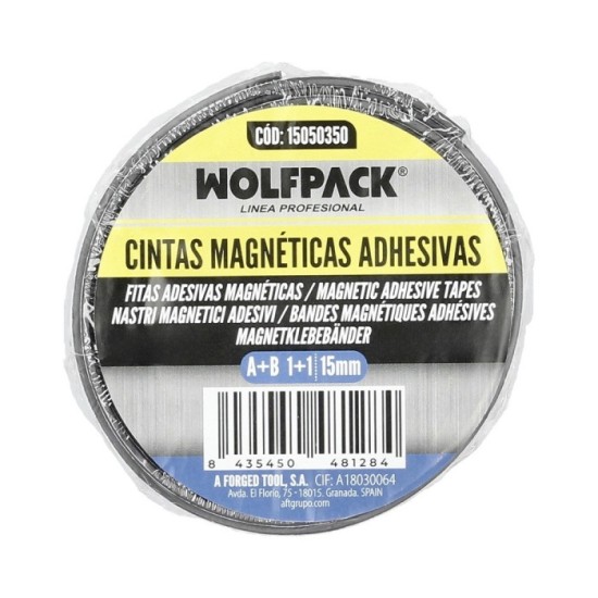 Cinta Magnetica Adhesiva A+B 1+1m 15mm al por Mayor | Almacén de Ferretería