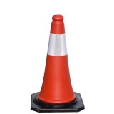 Cono Señalizacion Base Goma 50 cm, Reflectante Uso Domestico al por Mayor | Almacén de Ferretería