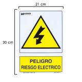 Cartel Peligro Electrico 21x 30 (Alt,) cm, al por Mayor | Almacén de Ferretería
