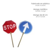 Cartel Paletina Obra Stop - Avance 30 x 30 cm, al por Mayor | Almacén de Ferretería