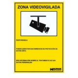 Cartel Zona Videovigilada 21 x 30 (Alt) cm, al por Mayor | Almacén de Ferretería