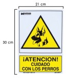 Cartel Cuidado Con Los Perros 21x 30 (Alt,) cm, al por Mayor | Almacén de Ferretería