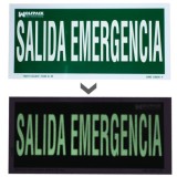 Cartel Salida De Emergencia 30 x 15 (Alt,) cm, al por Mayor | Almacén de Ferretería