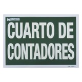 Cartel Cuarto De Contadores 30 x 21 (Alt,) cm, al por Mayor | Almacén de Ferretería