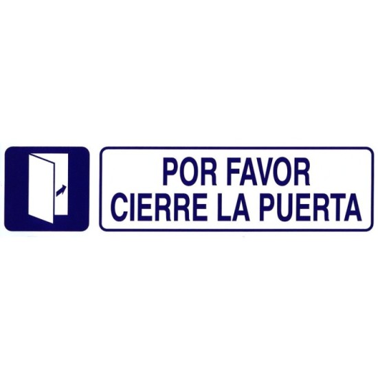 Rotulo Adhesivo 250x63 mm, Por Favor Cierre Puerta al por Mayor | Almacén de Ferretería