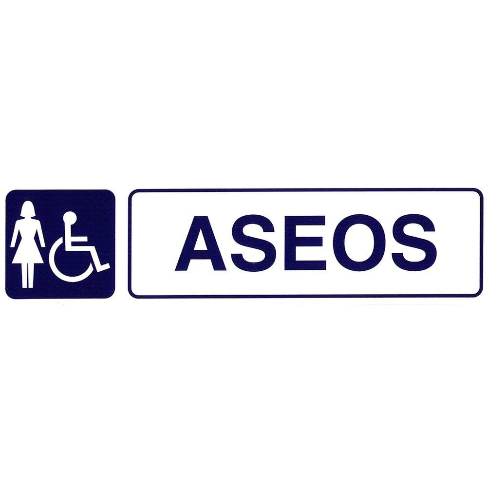 Rotulo Adhesivo Aseos Minusvalidos+mujeres 250x63 mm, al por Mayor | Almacén de Ferretería