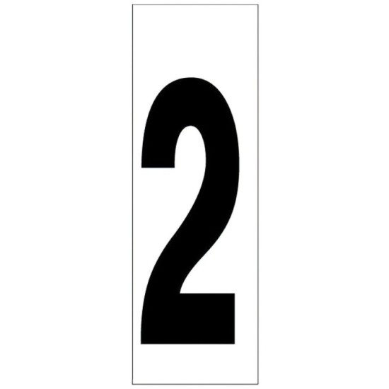Numero Adhesivo 46x140 mm,   Nº 2 al por Mayor | Almacén de Ferretería