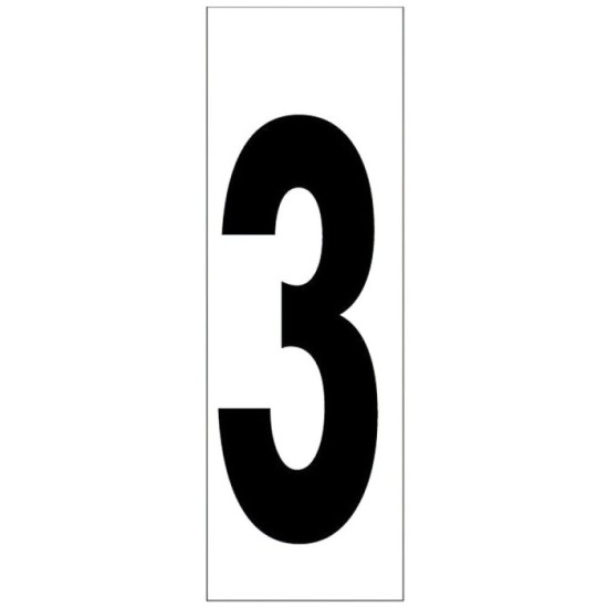 Numero Adhesivo 46x140 mm,   Nº 3 al por Mayor | Almacén de Ferretería