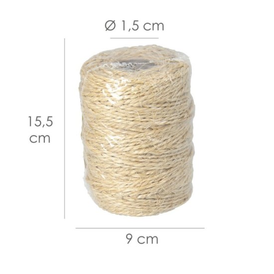 Cuerda Sisal Nº3/4 Hilo de 2 Cabos (Bobina 700 gr, / 140 m,) al por Mayor | Almacén de Ferretería