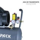 Compresor Aire 24 Litros / 8 Bares / 1,5 Kw - 2,0 HP al por Mayor | Almacén de Ferretería