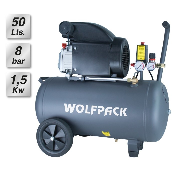 Compresor Aire 50 Litros / 8 Bares / 1,5 Kw - 2,0 HP al por Mayor | Almacén de Ferretería