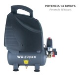 Compresor Aire 6 Litros / 8 Bares / 1,1 Kw - 1,5 HP  Sin Aceite al por Mayor | Almacén de Ferretería