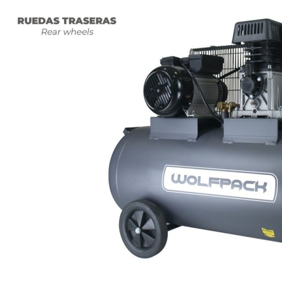 Compresor 100 Litros / 8 Bares / 2,2 Kw - 3,0 Hp  Lubricado Por Aceite al por Mayor | Almacén de Ferretería