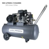 Compresor 100 Litros / 8 Bares / 2,2 Kw - 3,0 Hp  Lubricado Por Aceite al por Mayor | Almacén de Ferretería
