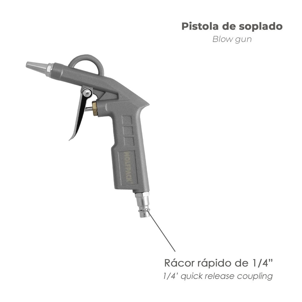 Kit Accesorios Para Compresor 3 Piezas Con Enganche Rapido, Juego de Herramientas Neumaticas Para Compresor, al por Mayor | Alma