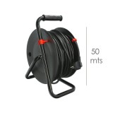 Extensible Industrial 4 Tomas 50 Metros 3 x 1,5 mm, con Protección Sobrecarga al por Mayor | Almacén de Ferretería