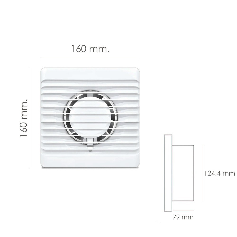 Extractor Aire Ø 125 mm, / 14 Watt, al por Mayor | Almacén de Ferretería