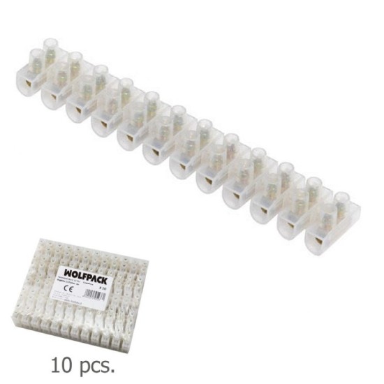 Regleta Ficha Empalme 30 Amperios / Seccion 16 mm, Envase de 10 Regletas de 12 Fichas Cada Una, al por Mayor | Almacén de Ferret