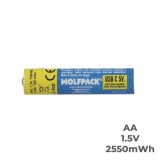 Pila Litio Recargable "AAA" 1,5V USB-C (4 Unidades) al por Mayor | Almacén de Ferretería