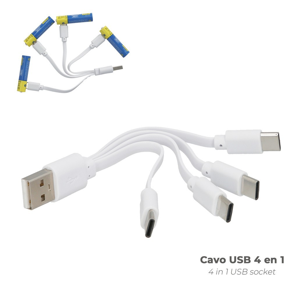 Pila Litio Recargable "AAA" 1,5V USB-C (4 Unidades) al por Mayor | Almacén de Ferretería