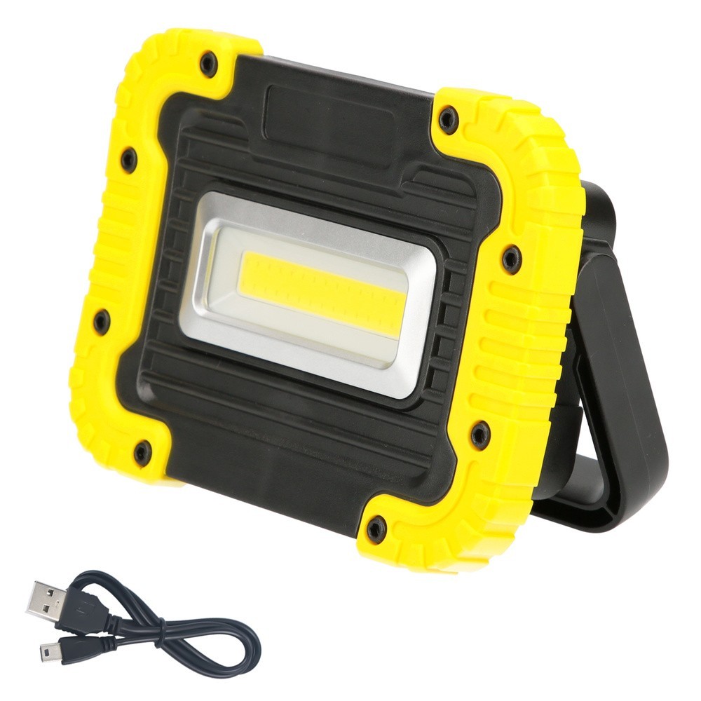 Linterna de Trabajo Led  Multifunción Recargable 2,000 mAh, / 10 W, / 500 Lúmenes / 4 Imanes / Bateria Externa / Soporte 180º al