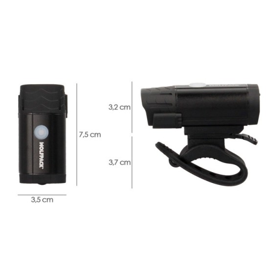 Luz Led Frontal Para Bicicleta / Patinete 400 Lumenes (5 Modos) Bateria Recargable USB al por Mayor | Almacén de Ferretería
