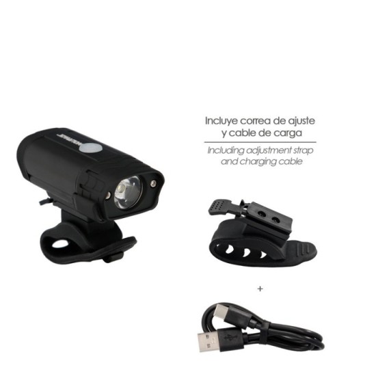 Luz Led Frontal Para Bicicleta / Patinete 400 Lumenes (5 Modos) Bateria Recargable USB al por Mayor | Almacén de Ferretería
