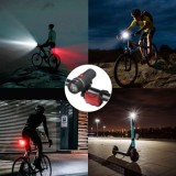 Kit Luces Led Delantera y Trasera Para Bicicleta / Patinete, Funcionamiento a Pilas, al por Mayor | Almacén de Ferretería