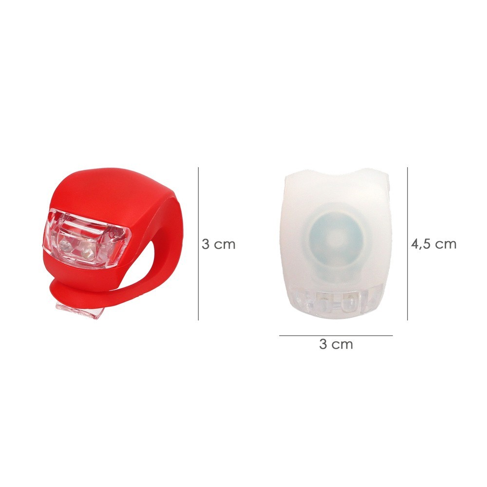 Kit Luces Led Bicicleta 2 Luces Basic, LED para bici, Luz para patin, Luz de posición, Luces bicicleta, LEDs bicicleta al por Ma