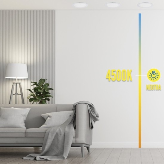 Downlight Led Empotrar 20 Watt 1800 Lumenes 4500K al por Mayor | Almacén de Ferretería