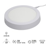 Downlight Superficie Led 20 Watt 1800 Lumenes 6000K al por Mayor | Almacén de Ferretería