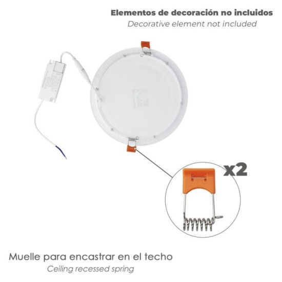 Muelle Para Downlight RL-PL-R (2 Unidades) al por Mayor | Almacén de Ferretería