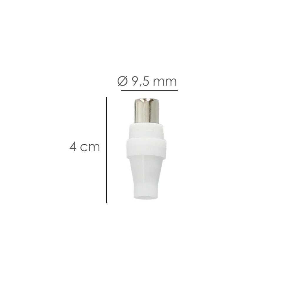 Conector TV Macho Recto 9,5 mm, al por Mayor | Almacén de Ferretería
