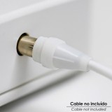 Conector TV Macho Recto 9,5 mm, al por Mayor | Almacén de Ferretería