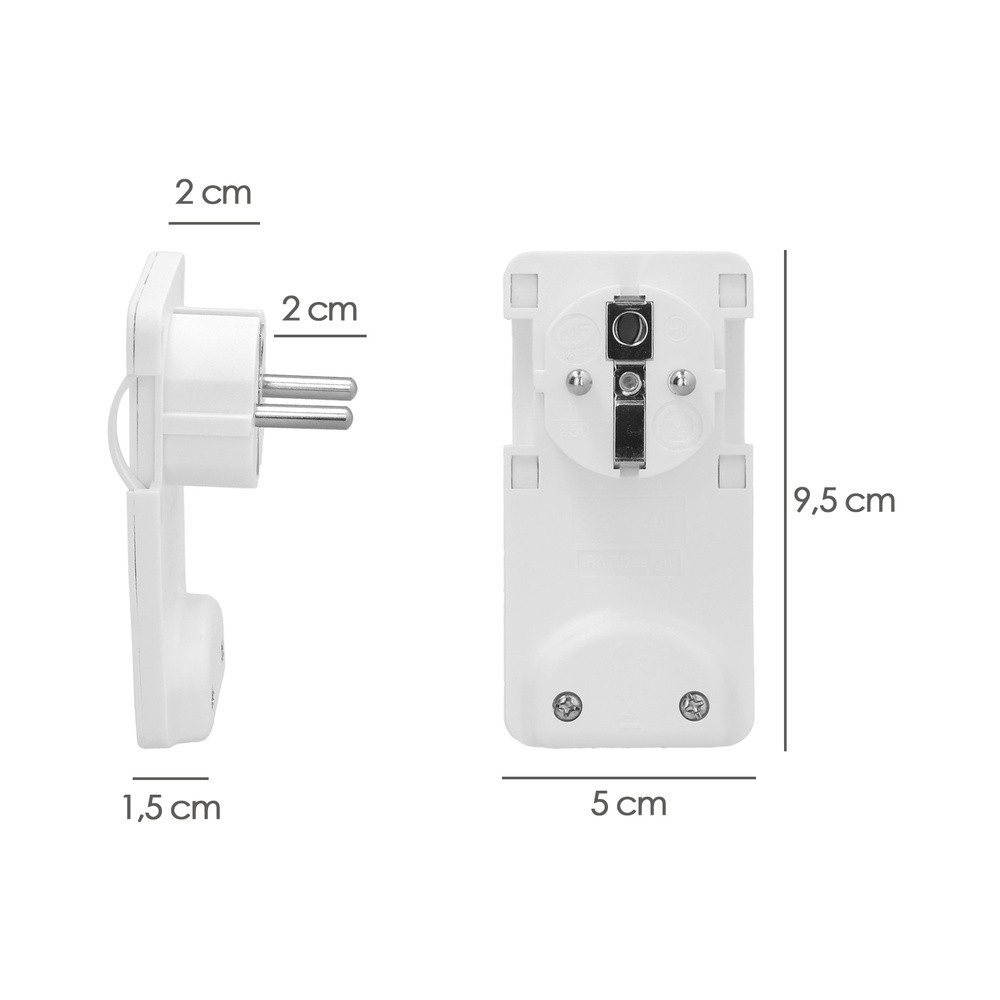 Clavija Enchufe Ultraplano 7 mm, con Asas De Extraccion 16 A - 250 V, Tras Muebles, 3 Cables, Toma Schuko al por Mayor | Almacén