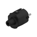 Clavija Toma Tierra Goma 4,8mm Negro (Industrial) al por Mayor | Almacén de Ferretería