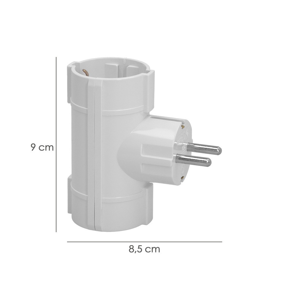 Adaptador Doble Schuko 16 A 250 V, al por Mayor | Almacén de Ferretería