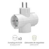 Adaptador Triple Schuko 16 A 250 V, al por Mayor | Almacén de Ferretería