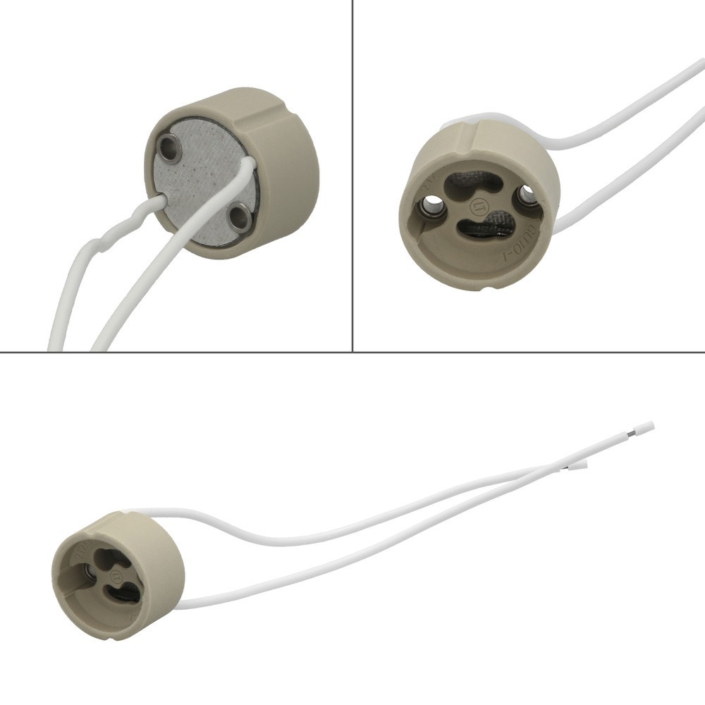 Portalamparas GU-10 Ceramico Para Bombillas Halogenas / LED al por Mayor | Almacén de Ferretería