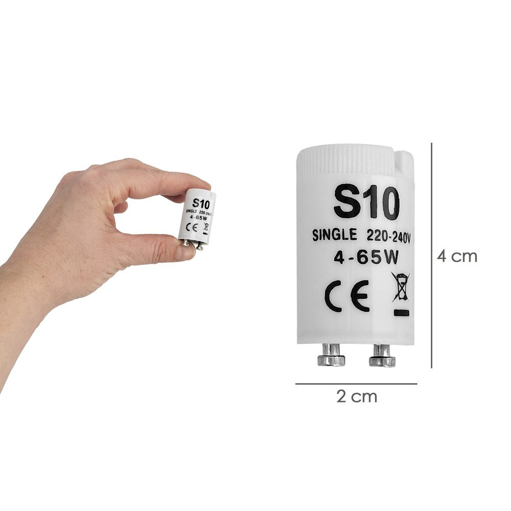 Cebador 4 - 65 Watt, Cebador Fluorescente, Arrancador Tubo Fluorescente, Cebador Encendido Rápido, al por Mayor | Almacén de Fer