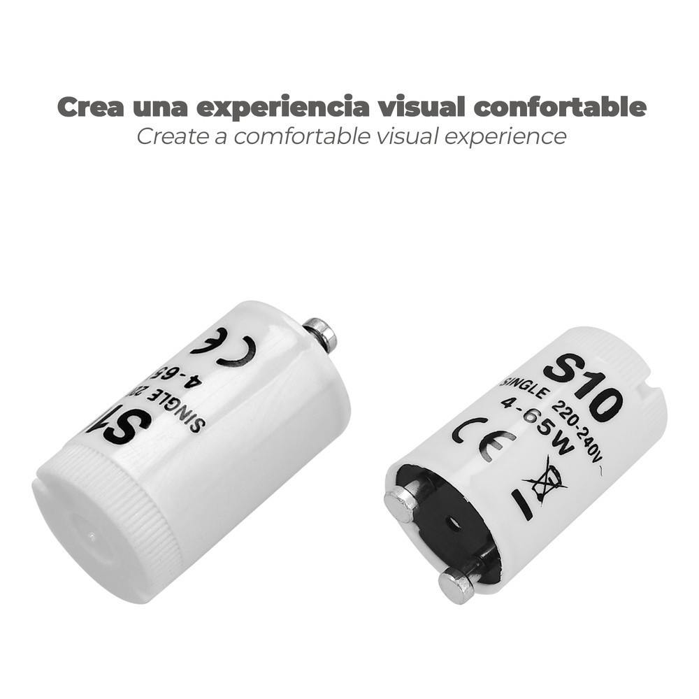Cebador 4 - 65 Watt, Cebador Fluorescente, Arrancador Tubo Fluorescente, Cebador Encendido Rápido, al por Mayor | Almacén de Fer