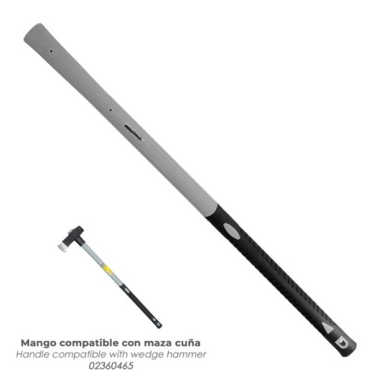 Mango De Fibra Vidrio Para Mazas Con Agujero 53x33 mm, 90 cm, Longitud, Oval Conico al por Mayor | Almacén de Ferretería