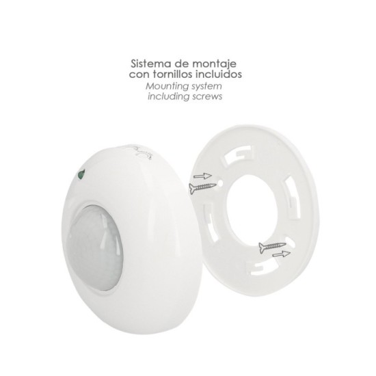 Detector De Movimiento Por Infrarrojos Con Sensor Crepuscular 360°, Ajustable al por Mayor | Almacén de Ferretería